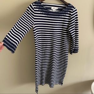 Vineyard Vines Navy Blue Stripe Nautical Vibes Dress Size Small